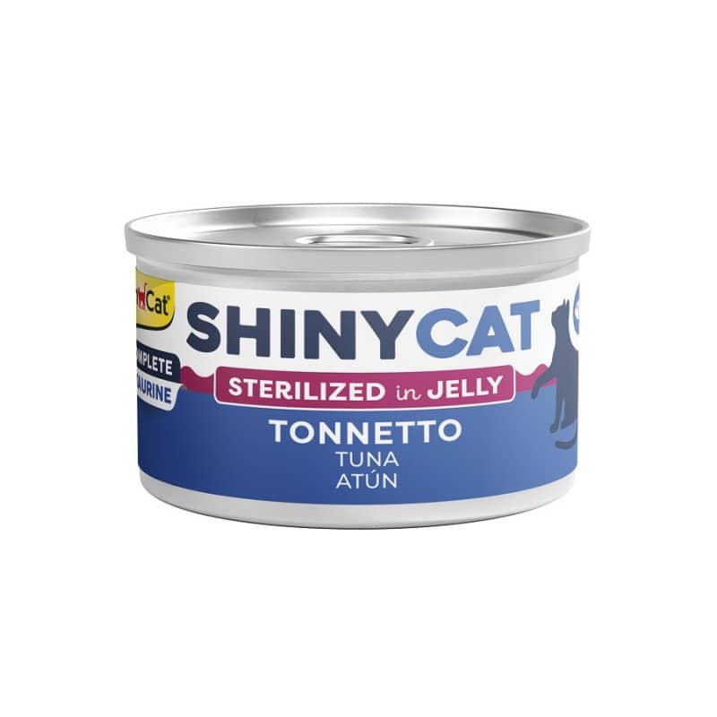 GIMCAT SHINYCAT JELLY TUNA STERILISED konservi kaķiem 70g